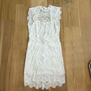 New with tags free people white lace mini dress